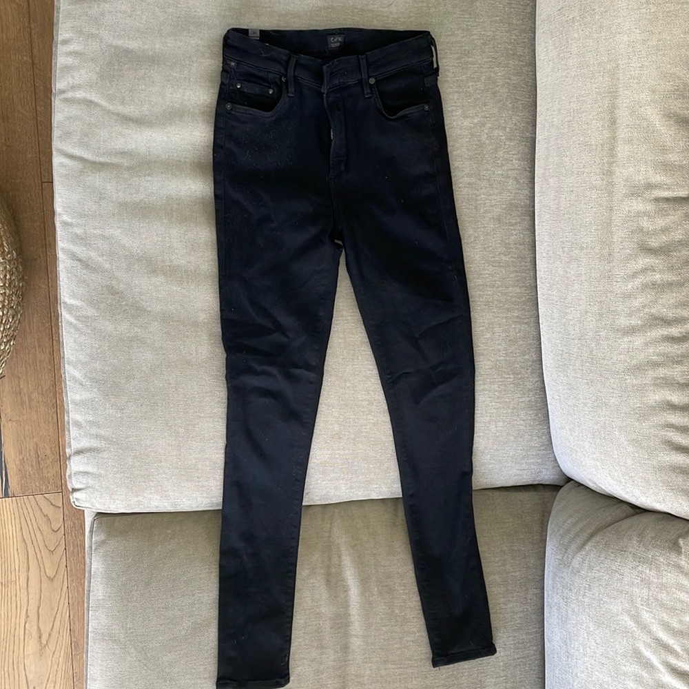 Black citizen of humanity skinny jeans. Size 28